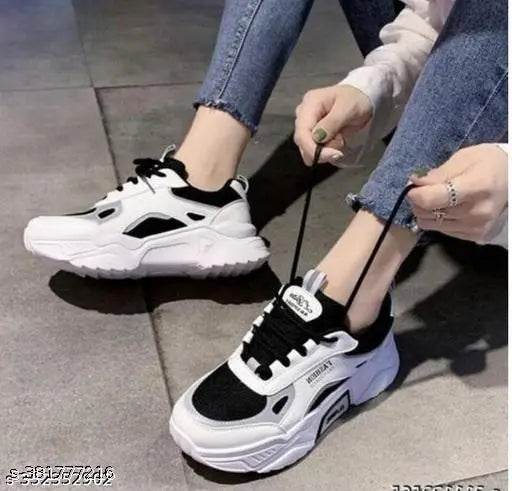 New Women's Stylish Casual Sports Sneakers | Walking Sneakers Shoes | Partywear Sneakers | Running Sneakers For Women's and Girl