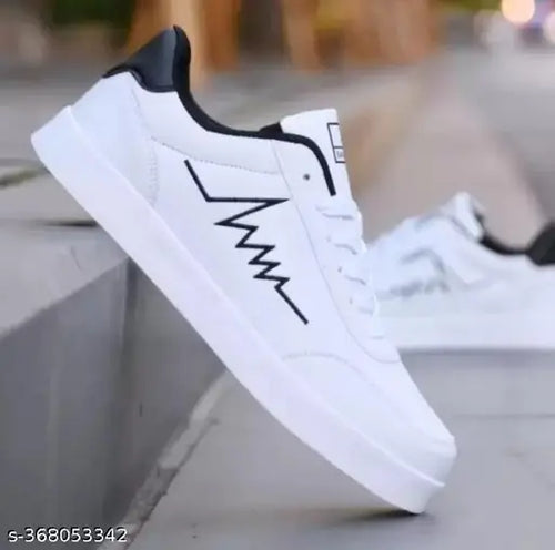 COOPERWINGS Running Sports Latest Stylish Casual Lace up lightweight black walking gym Casuals for Men